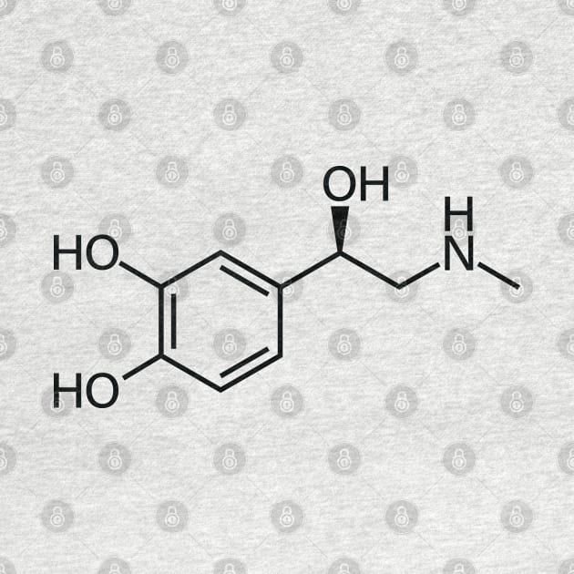 Adrenaline Epinephrine Chemistry Molecule Structure by ScienceCorner